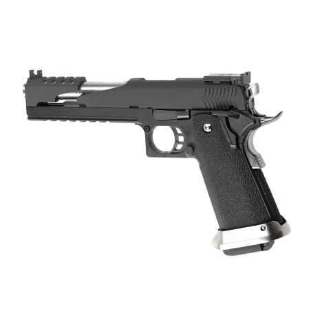 WE Hi-Capa 6.0 T.Rex Titanium Barrel Black/Silver Gaz 30BBs 1.2J