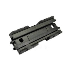 Cyma Triple Rails Picatinny Métal Noir 13x5x3cm