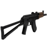 Kalashnikov AKS74U Spring Black 100BBs 0.7J