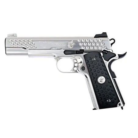 WE 1911 KAC Nightawk Silver Gaz 15BBs 1J