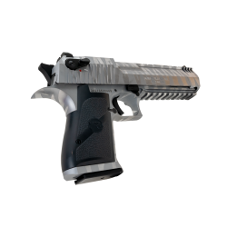 WE Desert Eagle Gaz L6 Tiger Silver 27BBs 1.2J