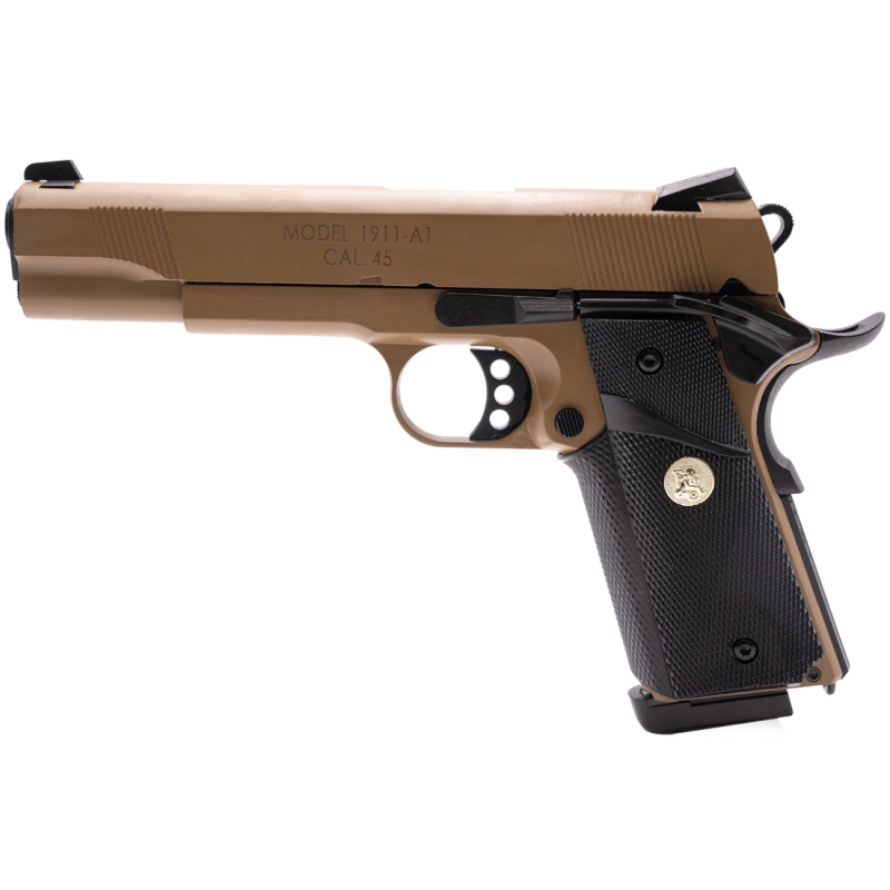 Army Armament 1911 MEU R27 Tan Blowback Gas 25BBs