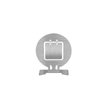 WoSport Cible / x1 Steel Target Silver 10x9cm Carré