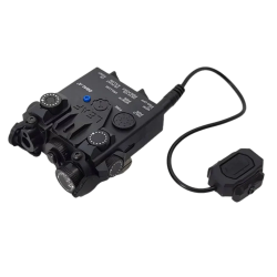 ACM DBAL Boitier Lampe Led / Laser Vert + Contacteur déporté Rechargeable USB Noir