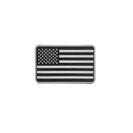 ACM Patch PVC Flag USA Bk/Wh 80x50mm