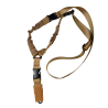 ACM Sangle 1 Point Bungee Double Détachement Rapide Tan/Bk