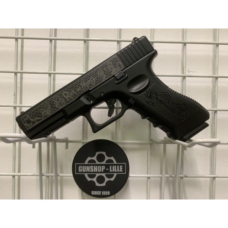 GS2.0 Custom Rick & Morty  JS Tactical G17 Gen.3 Gaz Noir 25BBs 1J