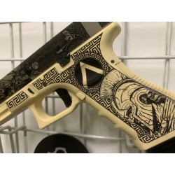 GS2.0 Custom Spartan JS Tactical G34 Polymere Beige/Marron Gaz 25BBs 1J