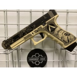 GS2.0 Custom Spartan JS Tactical G34 Polymere Beige/Marron Gaz 25BBs 1J