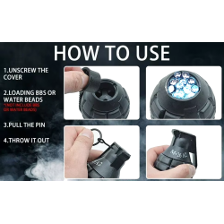 ACM Grenade Réutilisable Spring Type: M26 A2 Black ABS