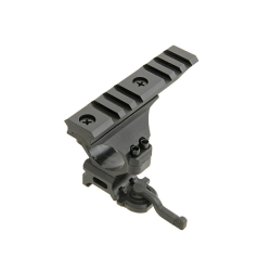 ACM Anneau Montage 30mm QD Noir + Rail Haut