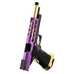 Lancer Tactical Hi-Capa 5.1 Stryk GBB Gaz Purple/Gold 28BBs 1J