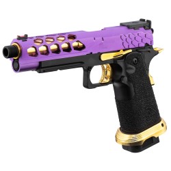 Lancer Tactical Hi-Capa 5.1 Stryk GBB Gaz Purple/Gold 28BBs 1J