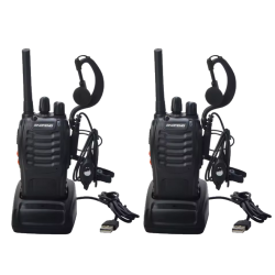 Baofeng Talkie Walkie BF-88E 16Ch 466Mhz (2 Piéces) USB