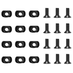 ACM Set Vis & Ecrou Métal M-LOK x10 de remplacement Noir