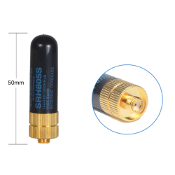 ACM SRH805S antenne courte à Gain élevé SMA-femelle double bande UHF VHF Baofeng