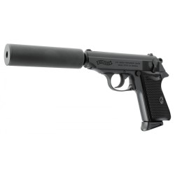 Umarex Walther Kit PPK/S & Silencieux GBB Gaz Black 13BBs 1J