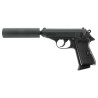 Umarex Walther Kit PPK/S & Silencieux GBB Gaz Black 13BBs 1J