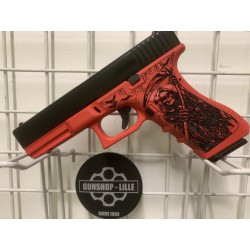 GS2.0 Custom Dead JS Tactical G17 Gen.3 Gaz Noir/Rouge 25BBs 1J
