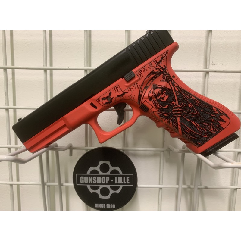 GS2.0 Custom Dead JS Tactical G17 Gen.3 Gaz Noir/Rouge 25BBs 1J