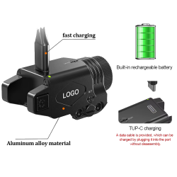 ACM Lampe Alu 1073 GBB Montage Picatinny USB