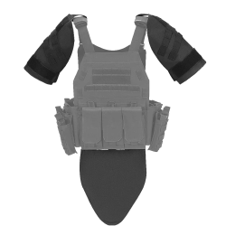 ACM Plate Carrier Groin & Shoulders Protector OTV Mastodonte Black