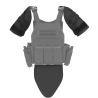 ACM Plate Carrier Groin & Shoulders Protector OTV Mastodonte Black