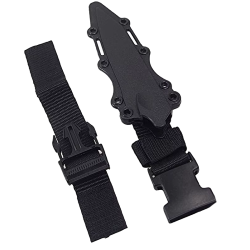 ACM Réplique Couteau Entrainement Noir ABS Souple avec Sangle