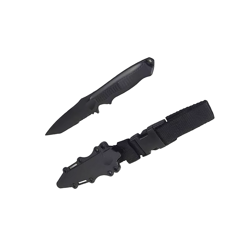 ACM Réplique Couteau Entrainement Noir ABS Souple avec Sangle