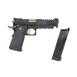 E&C Hi-Capa 5.1 Noir/Gold Match Gaz 27BBs 0.9J EC-2104