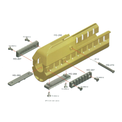Ares GSG G14 Garde Main Tan ABS (Reconditionné)