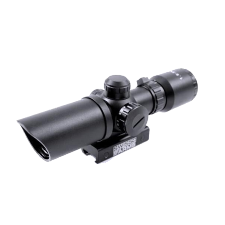 Swiss Arms Lunette 1,5-5x32 Compact Mil-Dot Réticules lumineux Rouge / Vert