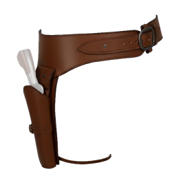 ACM Ceinture & Holster Revolver PU Marron Type:CowBoy / Cosplay