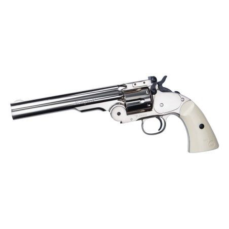 ASG Schofield 6'' Revolver Co2 Silver / Ivory