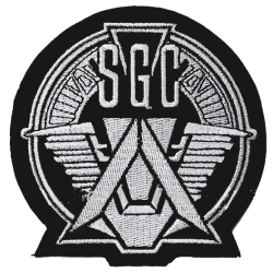 ACM Ecusson Thermocollant Stargate SG1 Promotheus Blanc/Noir 10cm