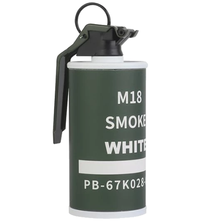 ACM Grenade Fumigène M18 Smoke White ABS Factice