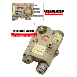 ACM AN/PEQ15  Illumator / laser module Green + IR DE
