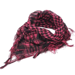ACM Shemagh Rose/Noir 95x95cm