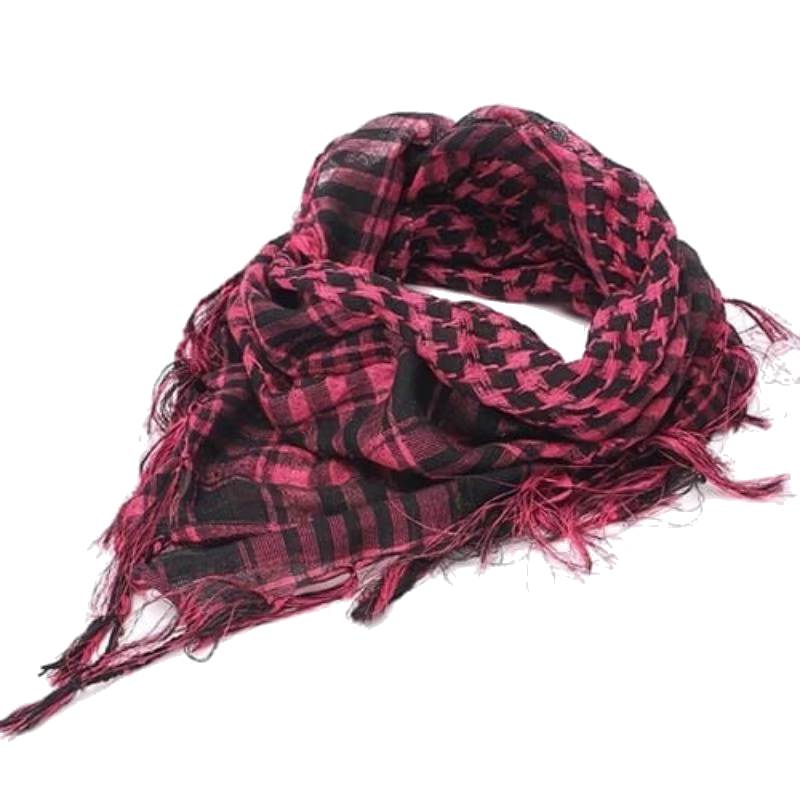 ACM Shemagh Rose/Noir 95x95cm