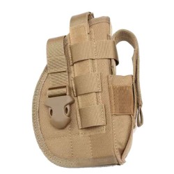ACM Holster Nylon 600D Droitier Universel Ceinture / Molle Tan