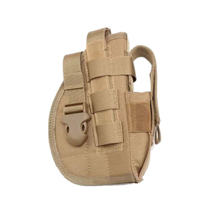 ACM Holster Nylon 600D Droitier Universel Ceinture / Molle Tan