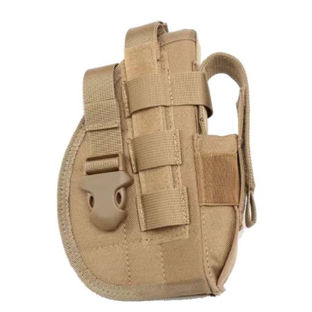 ACM Holster Nylon 600D Droitier Universel Ceinture / Molle Tan