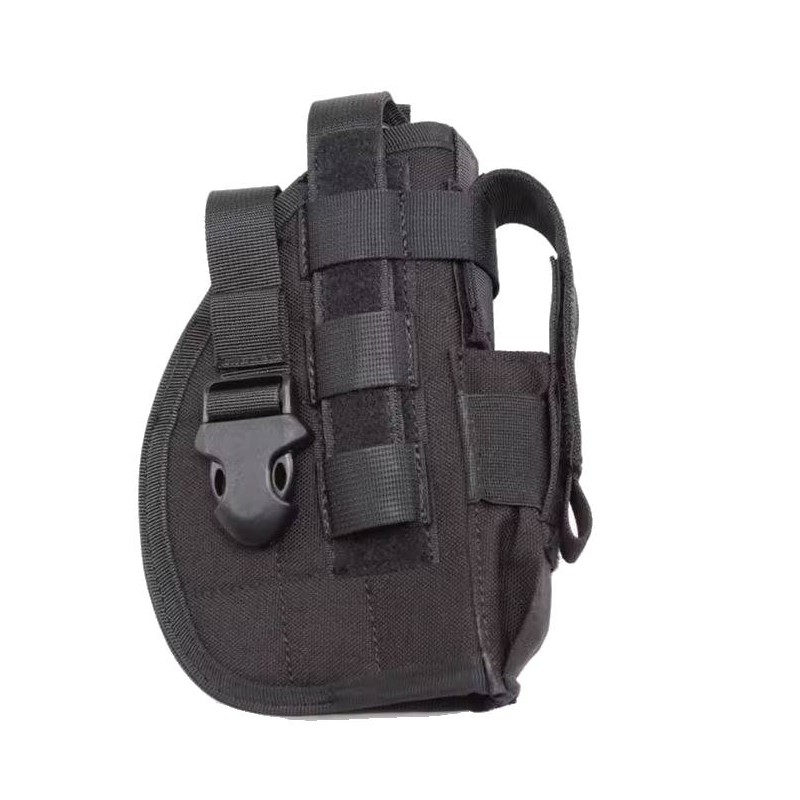 ACM Holster Nylon 600D Droitier Universel Ceinture / Molle Noir