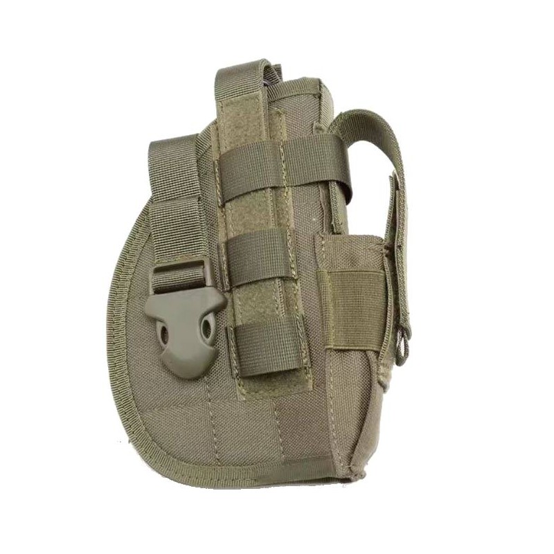 ACM Holster Nylon 600D Droitier Universel Ceinture / Molle OD