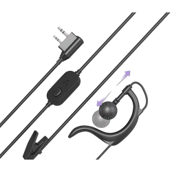 Baofeng Kit Piéton Origine / Earphone PTT pour Kenwood / Baofeng