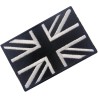 ACM Patch UK / Royaume-Uni Flag Tissu Brodé Noir/Blanc 80x50mm