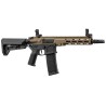 Lancer Tactical M4 LT-44 Stalker NSR M-Lok 8" Bi Ton 120BBs 1.3J + Pack Batterie