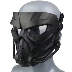 NON CONFORME ACM Masque Tactique ZL3 Skull Noir / Lens Clear ABS