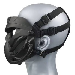 NON CONFORME ACM Masque Tactique ZL3 Skull Noir / Lens Clear ABS