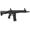 Lancer Tactical M4 LT-44 Stalker NSR M-Lok 8" Black 120BBs 1.3J + Pack Batterie